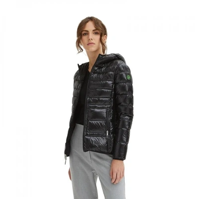 Shop Centogrammi Ultra Light Water-repellent Short Down Women's Jacket In Black