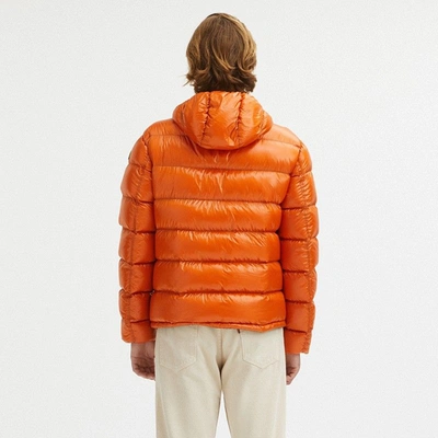 Shop Centogrammi Reversible Goose Down Puffer  Jacket In Orange