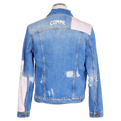 Shop Comme Des Fuckdown Blue Cotton Men's Jacket