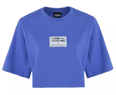 Shop Comme Des Fuckdown Purple Cotton Tops &amp; Women's T-shirt
