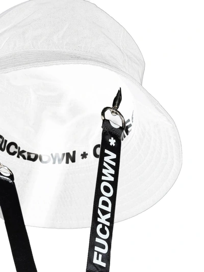 Shop Comme Des Fuckdown White Polyester Hats &amp; Men's Cap