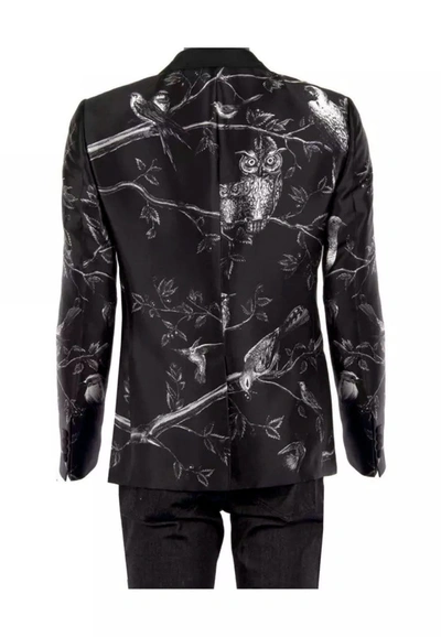 Shop Dolce & Gabbana Black Silk Men's Blazer