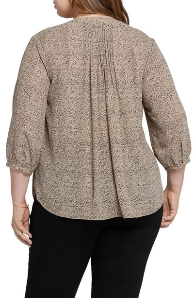 Shop Nydj Semisheer Pintuck Blouse In Willwood