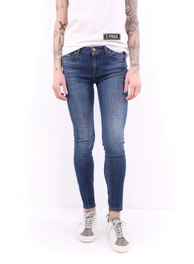 Shop Don The Fuller Slim Fit Denim Blue Jeans - Italian Women's Craftsmanship