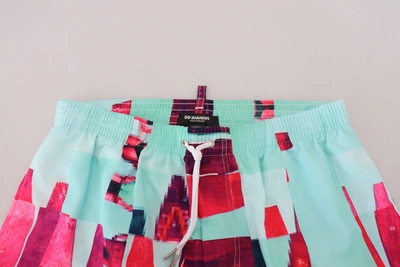 Shop Dsquared² Multicolor Printed Beachwear Shorts Men's Swimwear