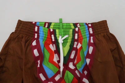Shop Dsquared² Multicolor Printed Men Beachwear Shorts Men's Swimwear