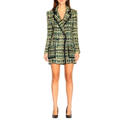 Shop Elisabetta Franchi Elegant Forest Green Buttoned Women's Jacket