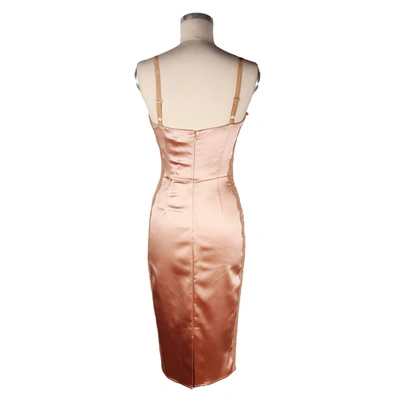 Shop Elisabetta Franchi Chic Lace Detail Nightgown Dress In Women's Pink