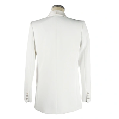 Shop Elisabetta Franchi Elegant Sequined Classic Women's Jacket In White