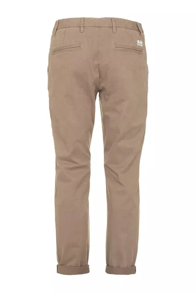 Shop Fred Mello Beige Cotton Jeans &amp; Men's Pant