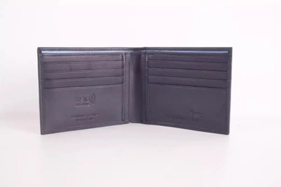 Shop Harmont & Blaine Blue Leather Men's Wallet