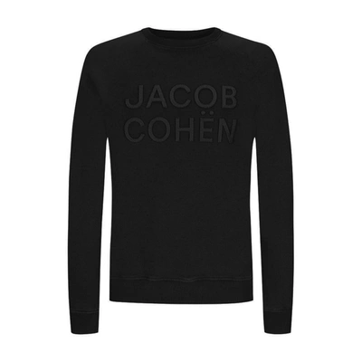 Shop Jacob Cohen Black Cotton Men's Sweater