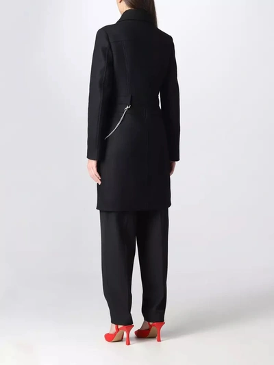 Shop Love Moschino Black Wool Jackets &amp; Women's Coat