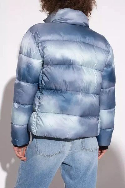 Shop Love Moschino Light Blue Polyester Jackets &amp; Women's Coat
