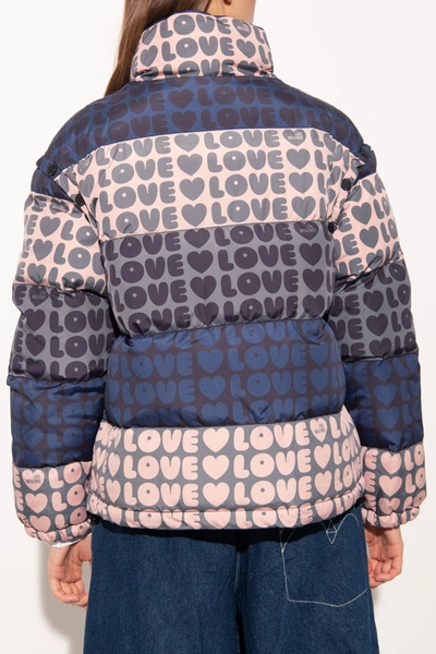 Shop Love Moschino Chic Multicolor Logo-print Women's Jacket