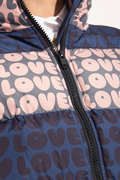 Shop Love Moschino Chic Multicolor Logo-print Women's Jacket