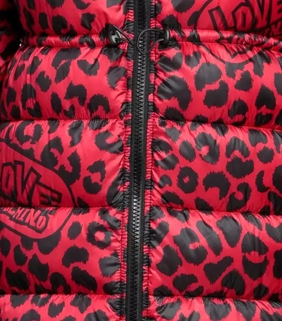 Shop Love Moschino Red Polyester Jackets &amp; Women's Coat