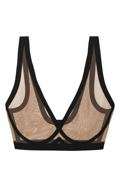 Shop Eby Sheer Mesh Bralette In Marguax