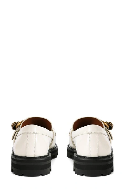 Shop Kurt Geiger Mayfair Platform Loafer In White