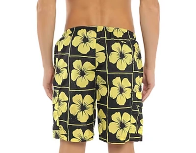 Shop Palm Angels Yellow Polyamide Men's Swimwear