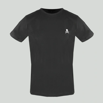Shop Philipp Plein Black Cotton Men's T-shirt