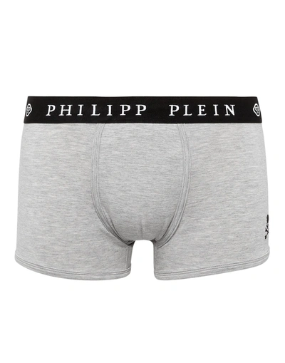 Shop Philipp Plein Gray Cotton Men's Underwear
