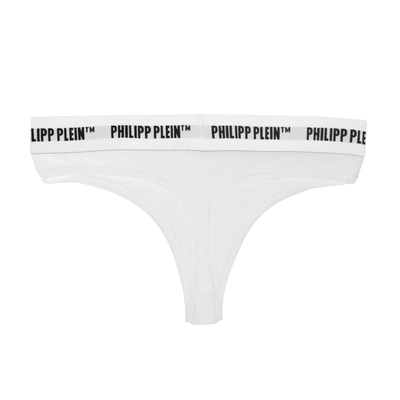 Shop Philipp Plein White Cotton Women's Underwear