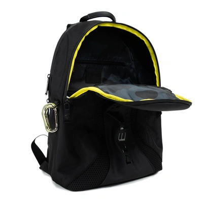 Shop Plein Sport Black Polyester Men's Backpack