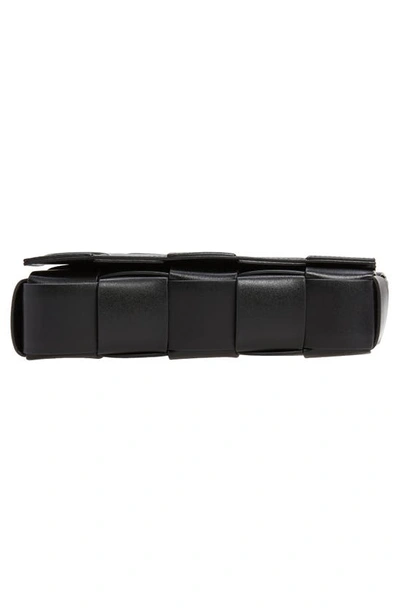Bottega Veneta Speed Cassette Medium Crossbody Bag In 8803 Black-silver