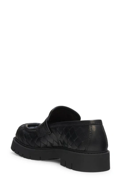 Shop Bottega Veneta Haddock Intrecciato Loafer In 1000 Black