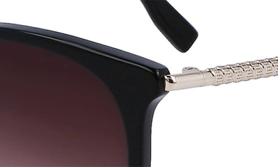 Shop Lacoste 54mm Gradient Oval Sunglasses In Black