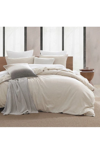 Dkny Pure Washed Linen-blend Duvet Set, Full/queen In Linen