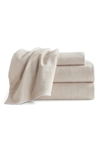 Dkny Washed Linen Blend Sheet Set In Linen