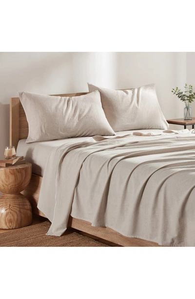 Dkny Washed Linen Blend Sheet Set In Linen