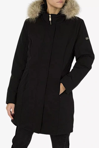 Shop Yes Zee Black Nylon Jackets &amp; Women's Coat