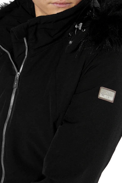 Shop Yes Zee Black Polyester Jackets &amp; Women's Coat