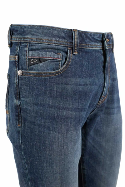 Shop Yes Zee Blue Cotton Jeans &amp; Men's Pant