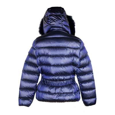 Shop Yes Zee Blue Nylon Jackets &amp; Women's Coat