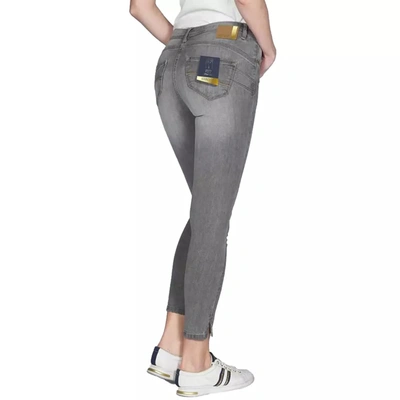 Shop Yes Zee Gray Cotton Jeans &amp; Women's Pant