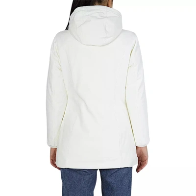 Shop Yes Zee White Polyamide Jackets &amp; Women's Coat