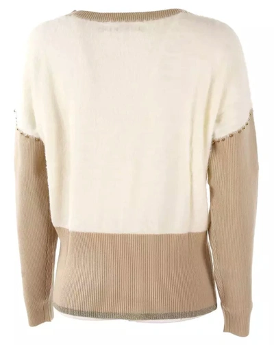 Shop Yes Zee White Polyamide Women's Sweater