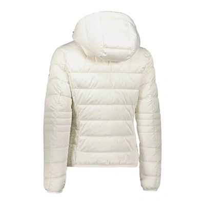 Shop Yes Zee White Polyester Jackets &amp; Women's Coat