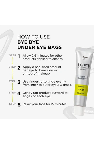 It Cosmetics Bye Bye Under Eye Bags Daytime Treatment For Eye Bags, Puffiness And Crepey Skin 0.5 oz / 15 ml
