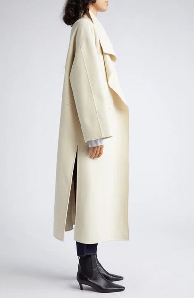 Shop Totême Signature Wool & Cashmere Coat In Macadamia