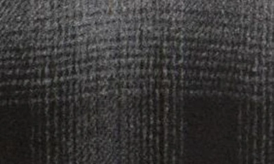 Shop Vince Plaid Wool Blend Zip-up Shirt Jacket In H Black/ H Grey