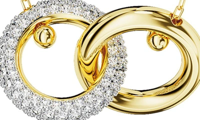 Swarovski Dextera Interlink Pendant Necklace In Gold