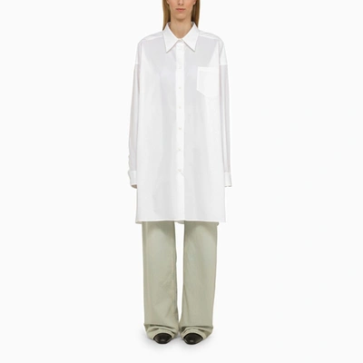 Shop Maison Margiela | White Poplin Oversize Shirt