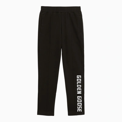 Shop Golden Goose | Black Jersey Jogging Trousers