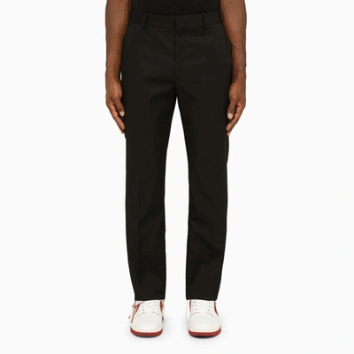Shop Off-white ™ | Black Wool Slim Trousers
