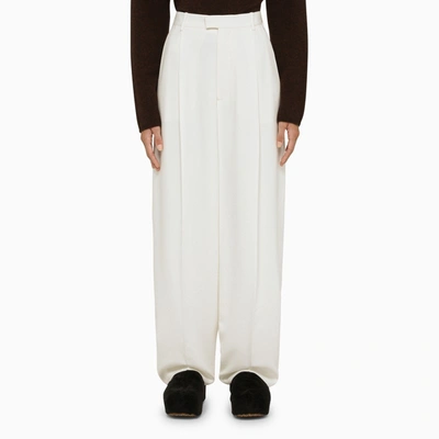 Shop Marni | White Viscose Baggy Trousers